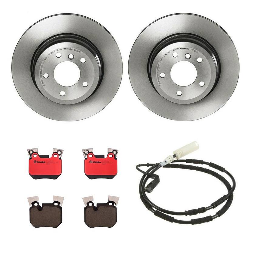 BMW Brembo Brake Kit - Pads and Rotors Rear (324mm) (Ceramic) 34356789445 - Brembo 1535301KIT